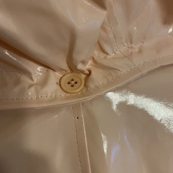 Jane Post Women S Peach Detachable Hood Iconic Princess Rain Slicker Jacket NWT - Picture 14 of 14